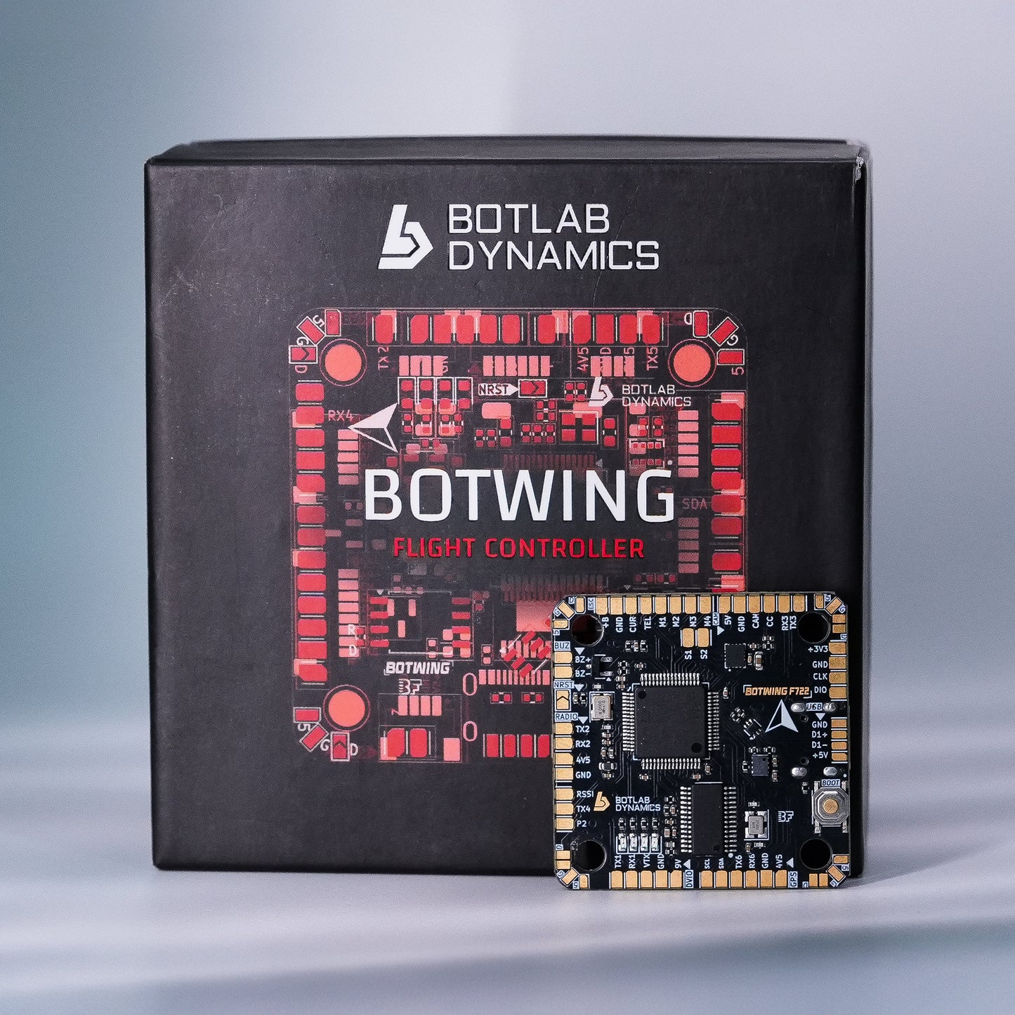 BotStack BotWing F722 FC Solderless Design and BotDrive AM32 ESC 55 Amps