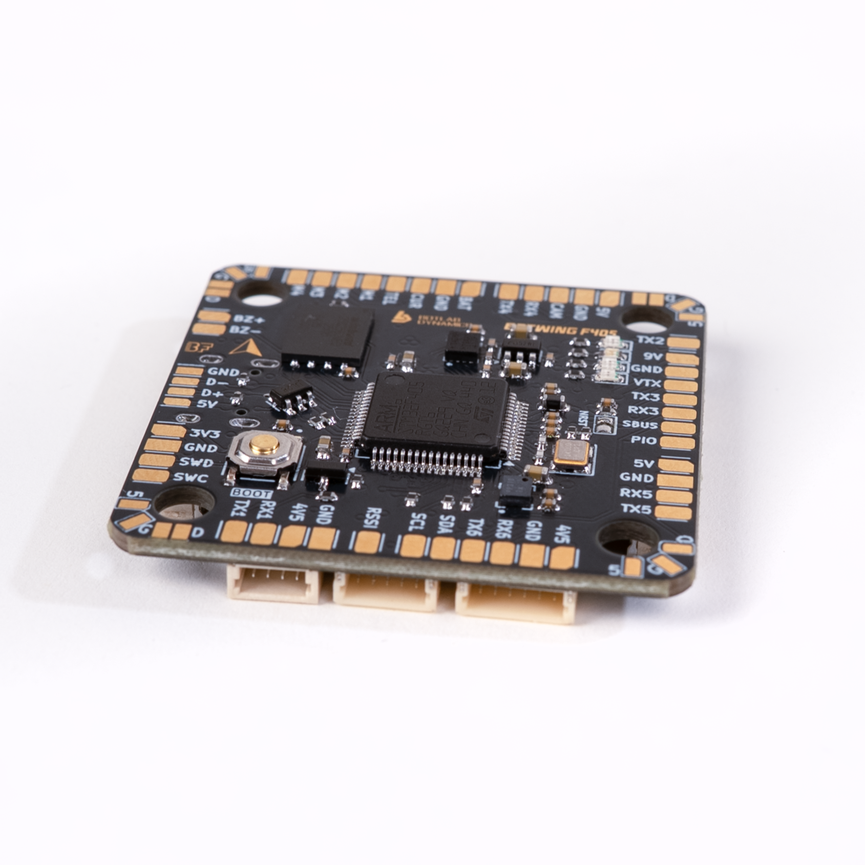 BotWing F4 flight controller board designed for drones.