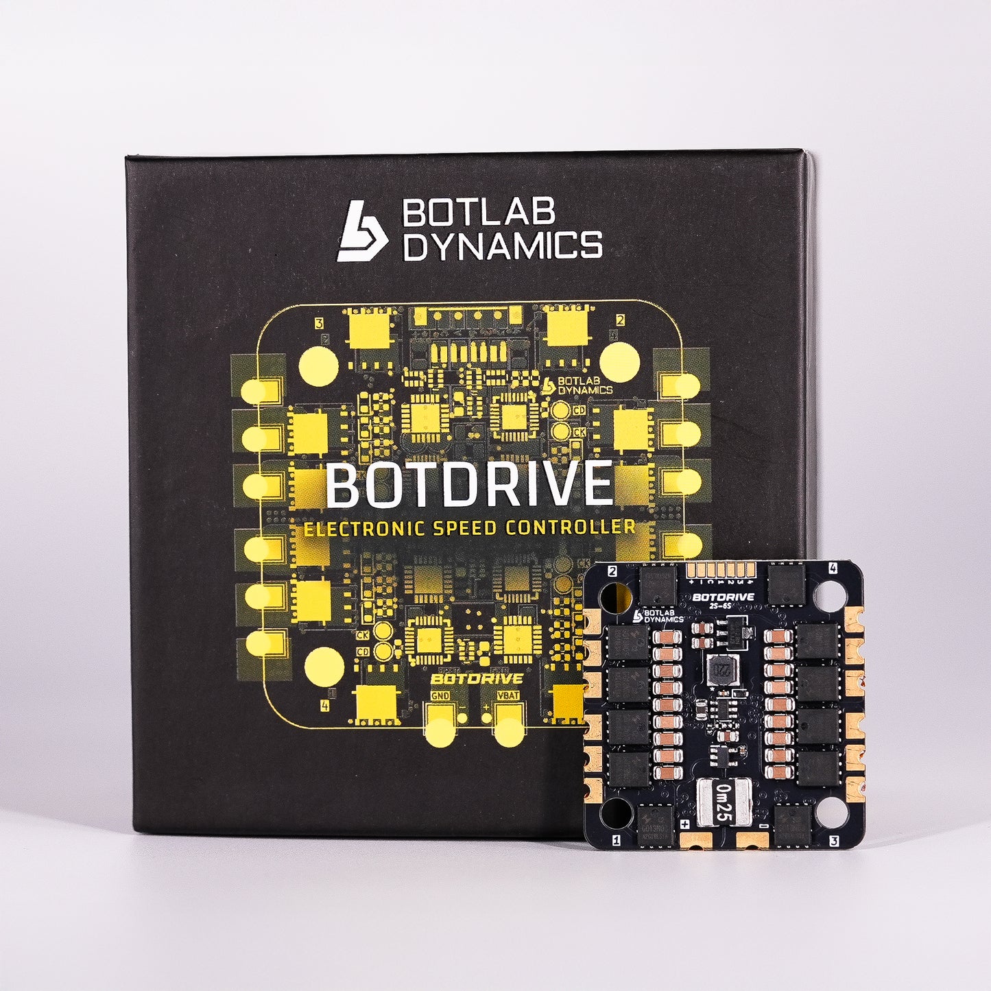 BotStack BotWing F405 FC Solderless Design and BotDrive 8-bit ESC 50 Amps