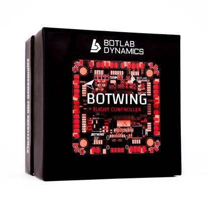 BotWing  flight controller board designed for drones, featuring compact layout.