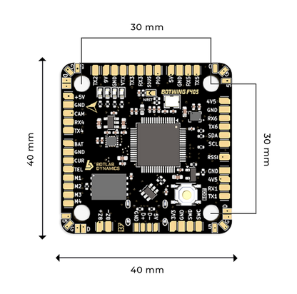 BotWing F405 Flight Controller (Solderless Design)