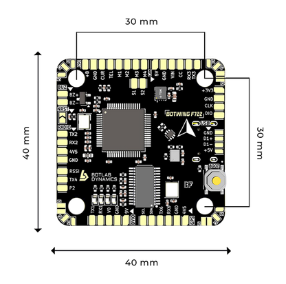 BotWing F722 Flight Controller (Solderless Design)