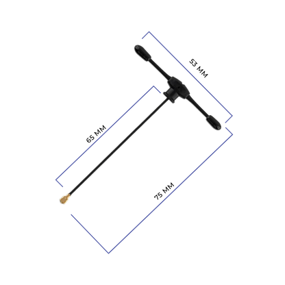 UFL 2.4Ghz T Antenna 65mm for ELRS Receivers.